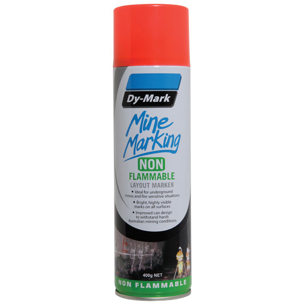 DY-MARK SAFE MARK HORIZONTAL FLURO RED 400G AEROSOL NF 